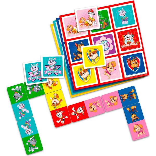 Tactic Paw Patrol 3 In 1: Gioco Di Carte Memo, Lotto, Domino E Abbinamento-image