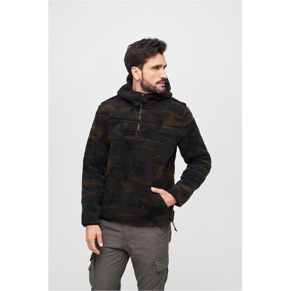 Brandit - Maglione Da Lavoro Teddyfleece Troyer In Legno Camo - Xl-image