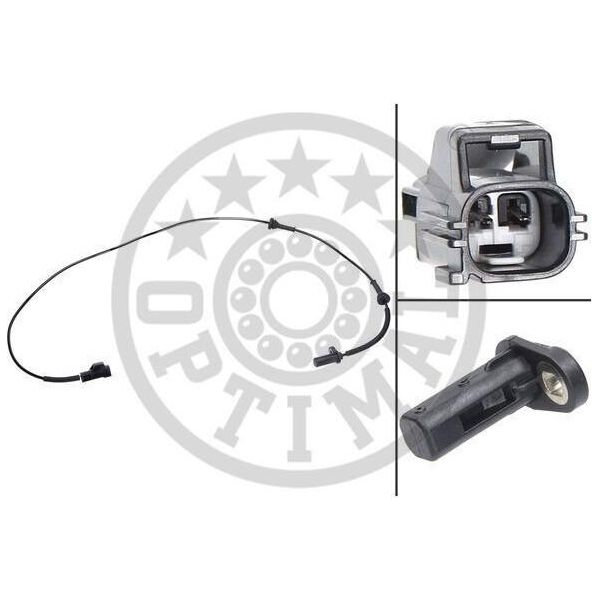 Sensore Optimal Abs Velocità Ruota Anteriore Destra Per Volvo XC90 I (275) 06-S468-image