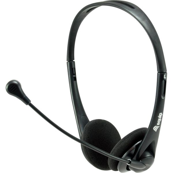 Equip Stereo-Headset Wired Mit Mikro USB-A 1.80M Schwa-image