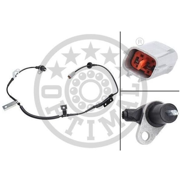 Sensore Optimal Abs Velocità Ruota Anteriore Sinistra Per Mazda MX-5 Ii (Nb) 06-S473-image