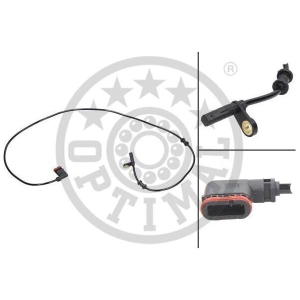Sensore Optimal Abs Velocità Ruota Posteriore Sinistra Adatto Per MERCEDES-BENZ Classe C Berlina (W203) 06-S105-image