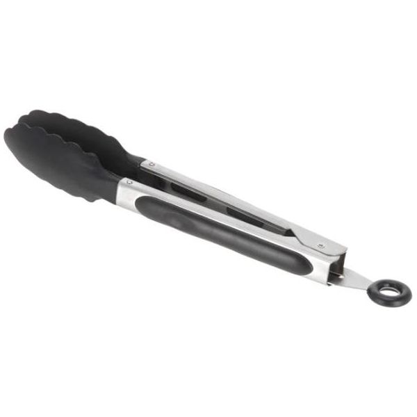 Pinze Da Cucina Koopman Excellent Houseware, Acciaio Inossidabile/Plastica, 27 Cm, Nero/Argento-image