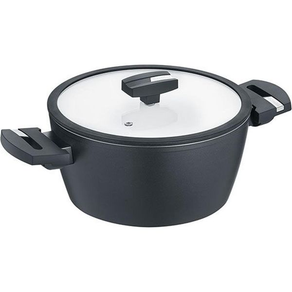 Berndes Balance Induction B.Nature Casseruola Con Coperchio In Vetro, Casseruola, Alluminio, Rivestimento Al Quarzo, 20 Cm, 0019804502-image