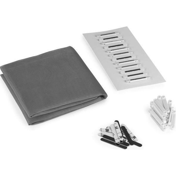Easymaxx Set Di 2 Zanzariere Per Finestre Protezione Antipolline Magic Click Zanzariera Tagliata A Misura Finestra Fino A 150X130Cm Installazione Senza Trapano 12 Magneti-image