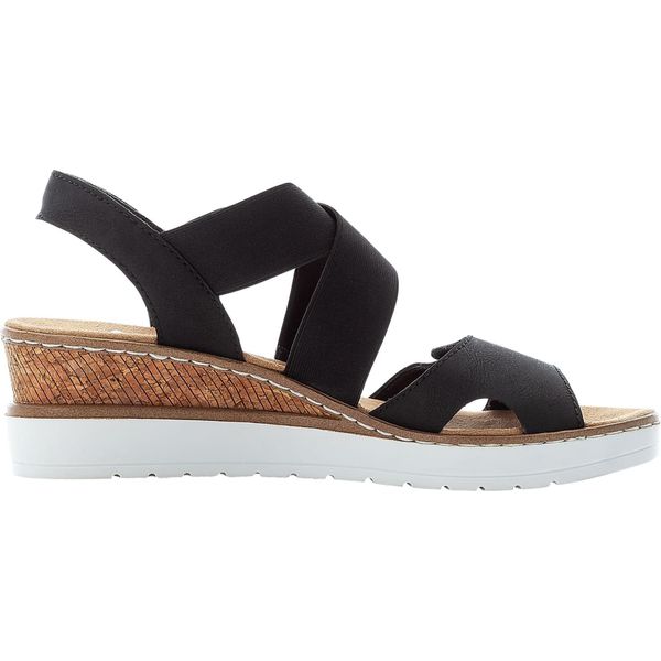 Rieker Scarpe Da Donna Sandali Sandalette Nero Leisure, Numero Di Scarpe: 39 Eu-image