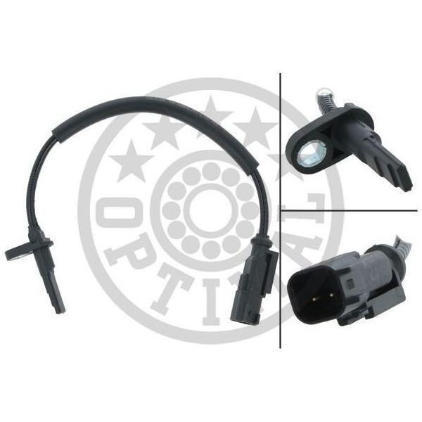 Sensore Velocità Ruota Optimal Abs Anteriore Sinistro Destro Per Furgone Ford Transit Mk7 (V363, Fcd, Fdd) 06-S873-image