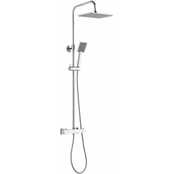 Aqualine Docce - Set Doccia Talia Con Termostato, 255X180 Mm, Cromo SL440-image