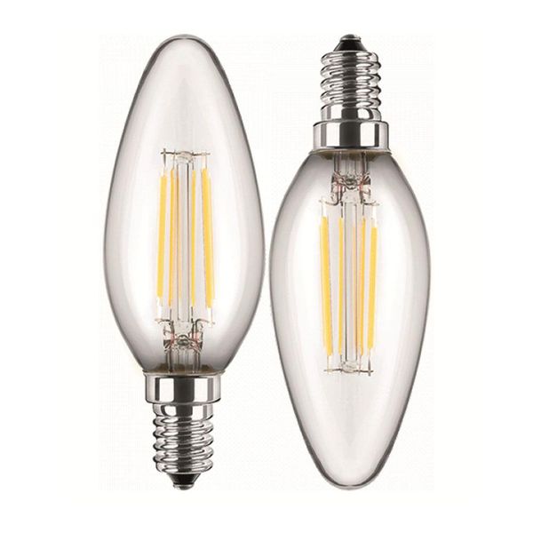 Blulaxa Led-Lampada 49060 Kerze, E14, Eek: F, 4,5 W, 470 Lm, 2700 K, 2 StüCk-image
