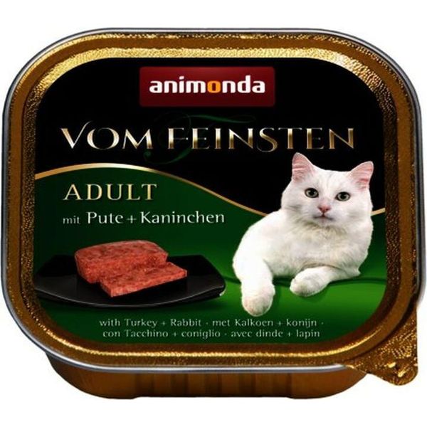 Animonda Vom Feinsten Cat Adult Con Vassoio Di Tacchino E Coniglio 100G-image