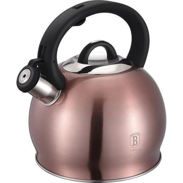 Berlinger Haus 3L Bollitore Con Fischietto Bh-1077 I-Rose-image