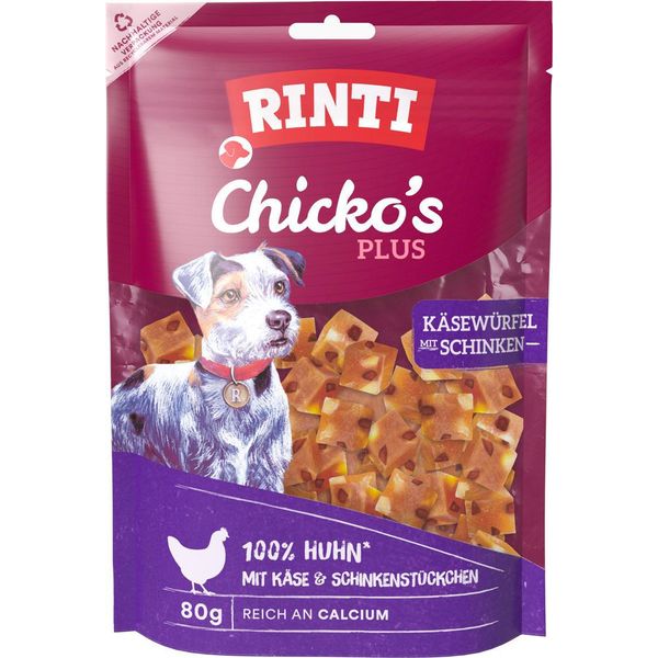 Rinti 80Gx12 Chicko Plus Pollo & Formaggio-WüRfel-image