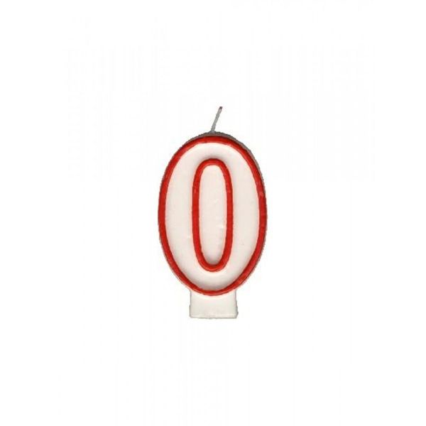 Candela Per Torta Party - 0 Materiale: Cera, Colore:: Multicolore, Altezza:: 7,5Cm-image