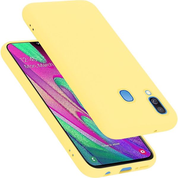 Cadorabo Custodia Protettiva Per Samsung Galaxy A40 Custodia In Giallo Telefono Cellulare Case Cover Tpu Etui-image