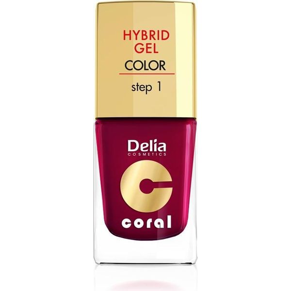 Delia Cosmetics Smalto Gel Ibrido Corallo N. 18 Marsala 11Ml-image