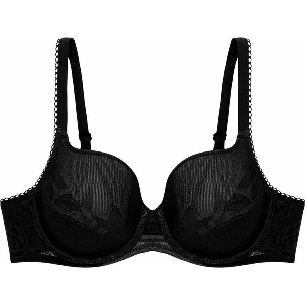 Reggiseno Con Ferretto Triumph Wild Rose Sensation - Nero - Taglia 70F-image