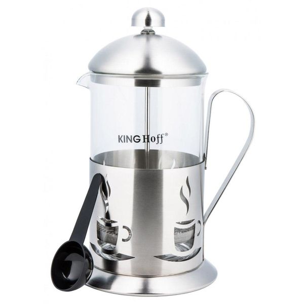 Kinghoff Infusore Per Il Tè Con Pressa French Press 800Ml KH4832-image