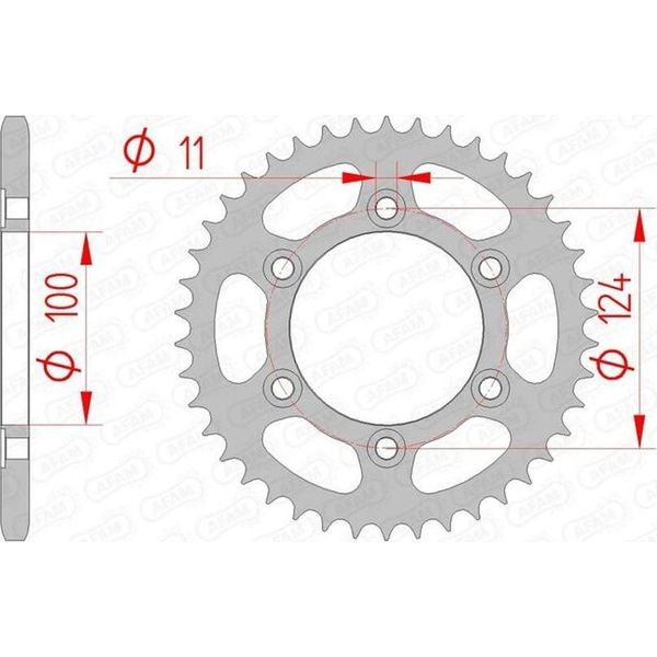 Pignone Posteriore Standard Afam In Acciaio 50602 - 520-image
