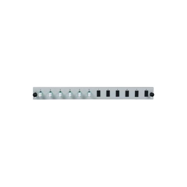 Efb-Elektronik Pannello Frontale Equipaggiato A 12 Porte Con 6 X Accoppiatore Duplex Lc OM3 Verticale, Nero Produttore: Efb Elektronik (SB-FP-S-6SC-S-OM3)-image