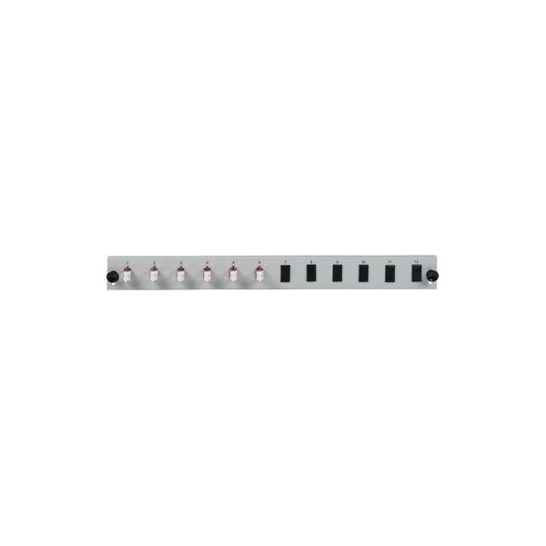 Efb-Elektronik Pannello Frontale Equipaggiato A 12 Porte Con 6 X Accoppiatore Duplex Lc OM4 Verticale, Nero Produttore: Efb Elektronik (SB-FP-S-6SC-S-OM4)-image