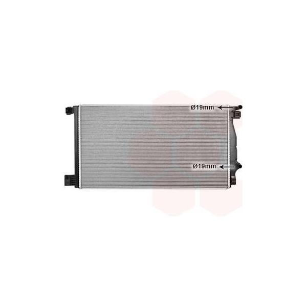 Van Wezel 53012710 Radiatore Acqua Radiatore Motore Per Toyota C-HR (AX10)-image
