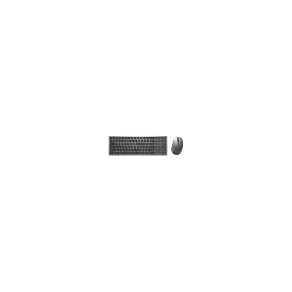 Dell KM7120W Tastiera Rf Senza Fili + Bluetooth Azerty Belga Grigio, Titanio-image