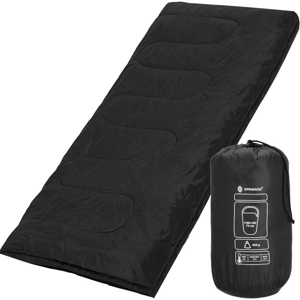 Sacco A Pelo Springos Piumone 73 X 190 Cm Incl. Sacco A Pelo Outdoor Per Escursioni Picnic Campeggio Festival-image
