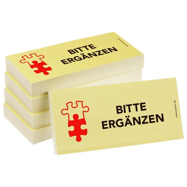 Pricaro Note Adesive "Completare"", 100 Fogli, 5 Pezzi"-image