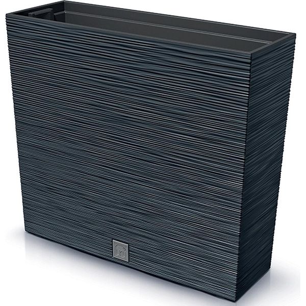 Prosperplast Vaso Da Fiori Furu Case Tower Antracite 58 Cm-image