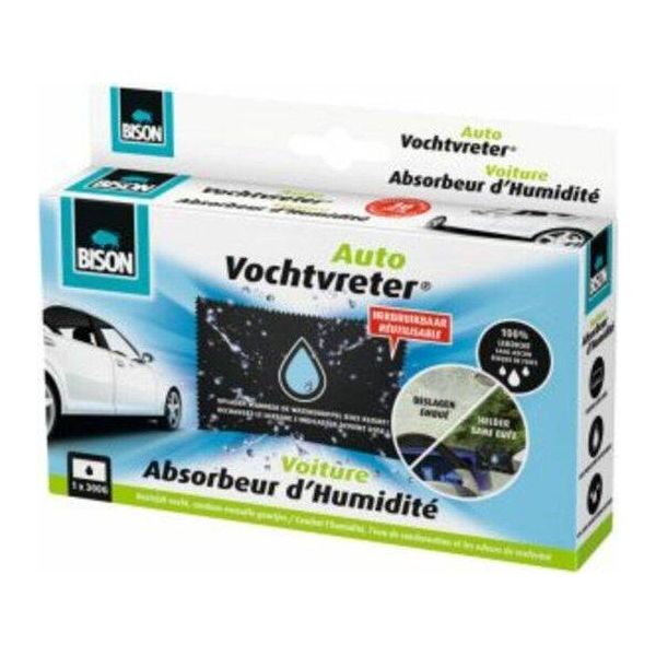 Bison Vochtvreter® Auto, Deumidificatore Specifico Per L'auto, Combatte L'umidità E La Condensa In Auto, Riutilizzabile, 300G, Semplice E Sicuro Da Usare-image