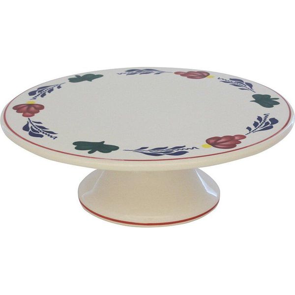 Piatto Torta Royal Boch Boerenbont Su Piede-image
