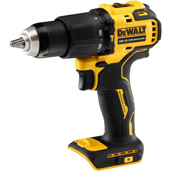 Dewalt DCD709N-XJ, Trapano A Mano, Senza Chiave, Senza Spazzole, Nero, Giallo, 1,3 Cm, 1650 Giri/Min-image