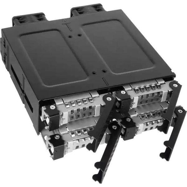 Icy Dock Tougharmor MB699VP-B V3 - Alloggiamento Per Unità Di Archiviazione - 2,5" (6,4 Cm) - Pcie 4.0 - U.2, U.3 - Nero - Per"-image
