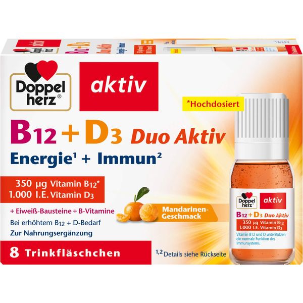 Doppio Cuore B12+D3 Duo Attivo Fiale Da Bere 8 Capsule-image