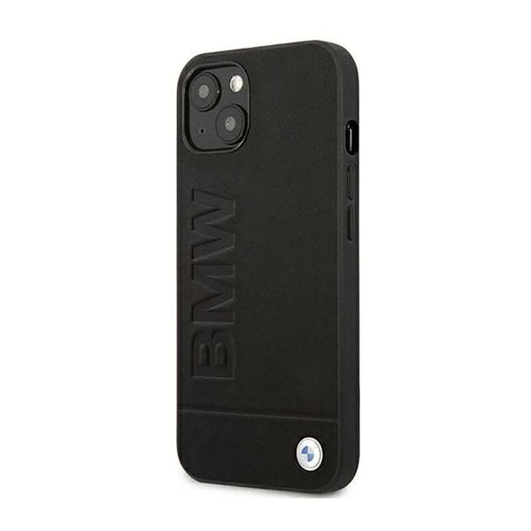 Etui Bmw Bmhcp14Ssllbk Iphone 14 / 15 /13 6.1 Czarny/Black Leather Stamp-image