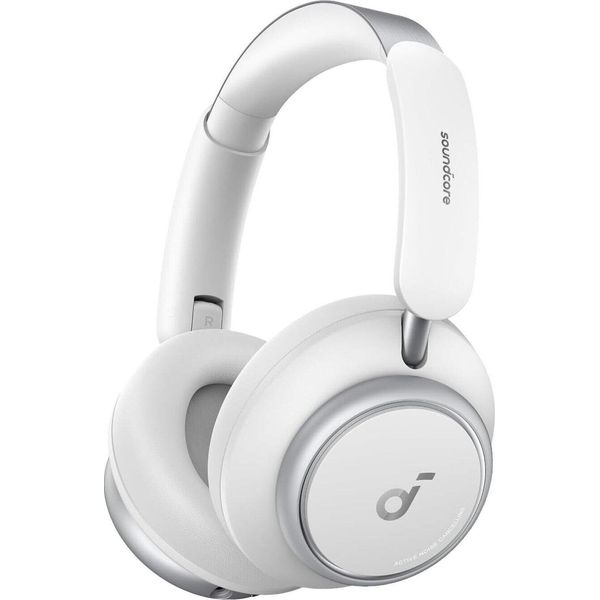 Anker Soundcore Space Q45 Cuffie Over-Ear Wireless, Cancellazione Attiva Del Rumore, Ldca Hi-Res, Bluetooth 5.3, Bianco-image