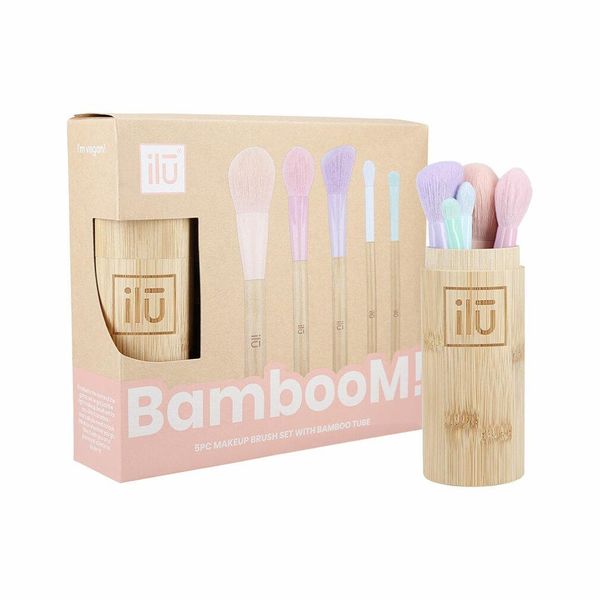 Ilū Make Up Bamboom Brush 5Pz+Tube Set - Set 5 Pennelli+Contenitore-image
