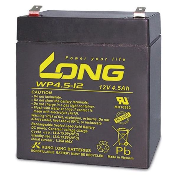 Kung Long Accumulatore Al Piombo WP4.5-12, 12 V-/4.5 Ah-image