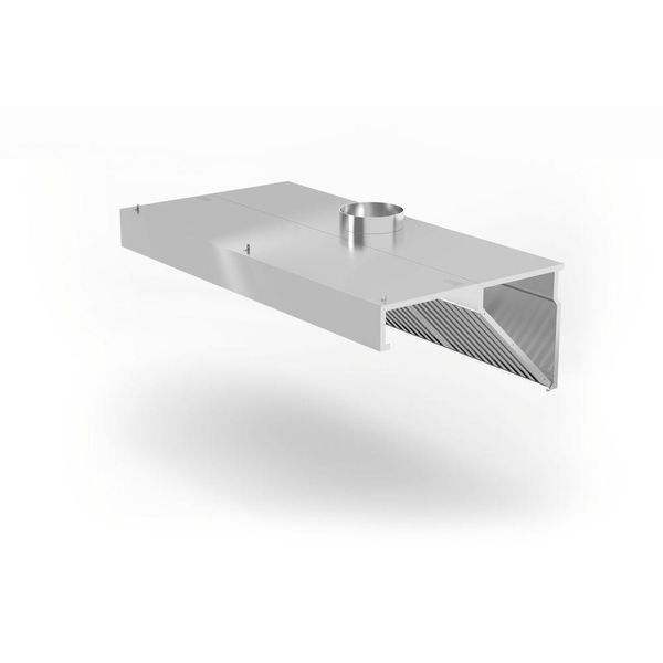 Hendi Coperchio Per Estrattore A Parete, Angolare, Profi Line, Con Illuminazione Led, 1200X700X(H)450Mm-image