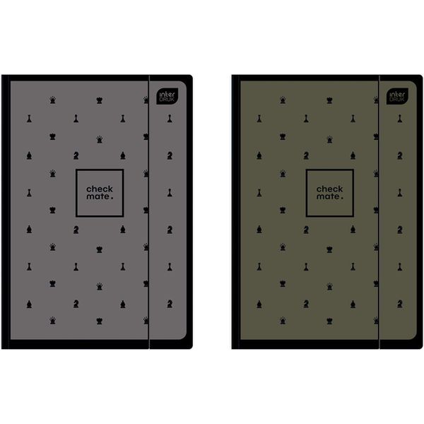 Cartella Interdruk Con Elastico A4+ Soft Touch Scacchi-image