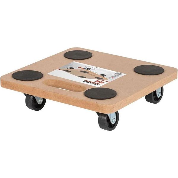 Piattaforma Kreator 290X290 Mm 200Kg Con Ruote Beige Beige Taglia Unica-image