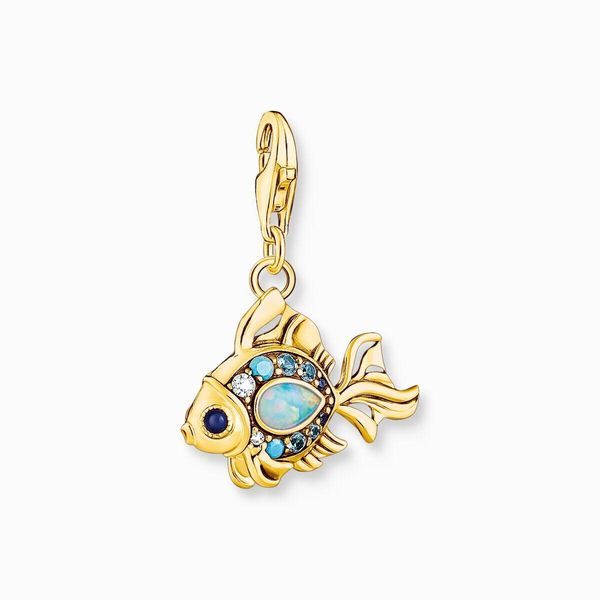 Thomas Sabo - 1921-959-7 - Charm - Donna - Argento 925 Placcato Oro Giallo - Pesce-image