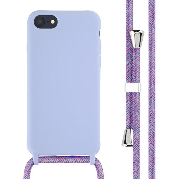 Iphone Se 2022/ Iphone Se 2020/ Iphone 8/ Iphone 7 Custodia - Silicone - Imoshion Custodia Morbida/Custodia Con Cinturino/Copertura Posteriore - Viola-image