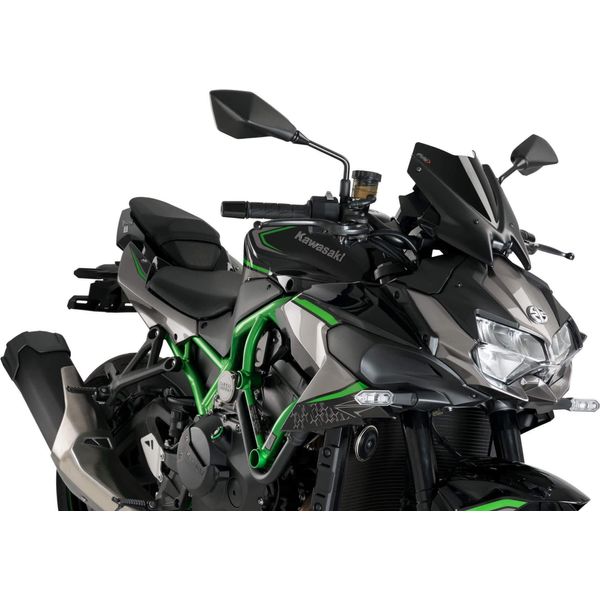 Cupolino Puig Naked Sport Nero Omologato Abe Per Kawasaki-image
