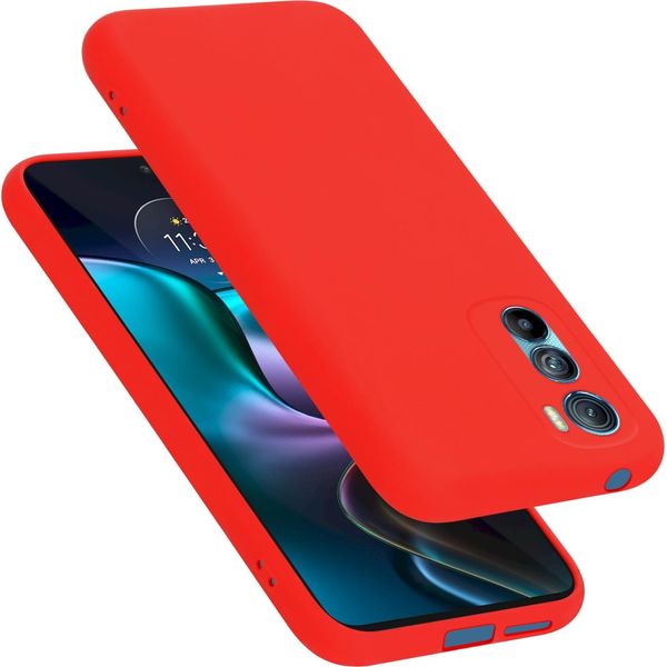 Cadorabo Custodia Protettiva Per Motorola Edge 30 Custodia In Rosso Per Telefono Cellulare Custodia Cover Tpu Etui-image