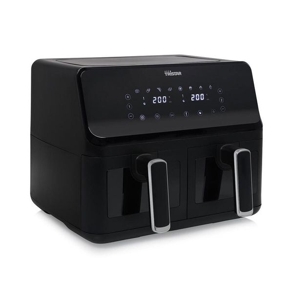 Tristar | Friggitrice Ad Aria Con Doppio Cestello | FR-9040 | Potenza 2700 W | Capacità 8 L | Nero-image