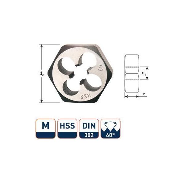 Dado Esagonale Hss, Din 382, M10-image