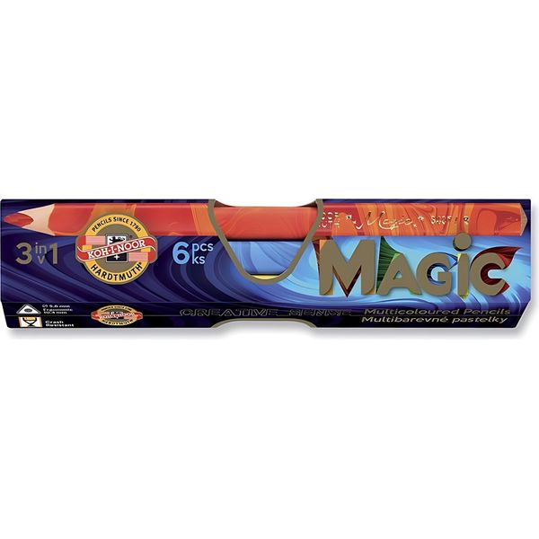 Set Di 6 Pastelli Multicolore Koh-I-Noor Magic-image