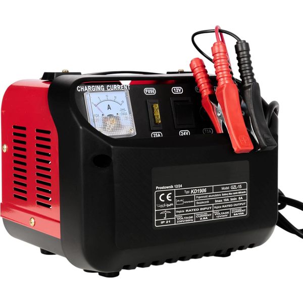 Caricabatterie Per Auto Kraft&Dele 15A 150Ah 12/24V KD1906-image