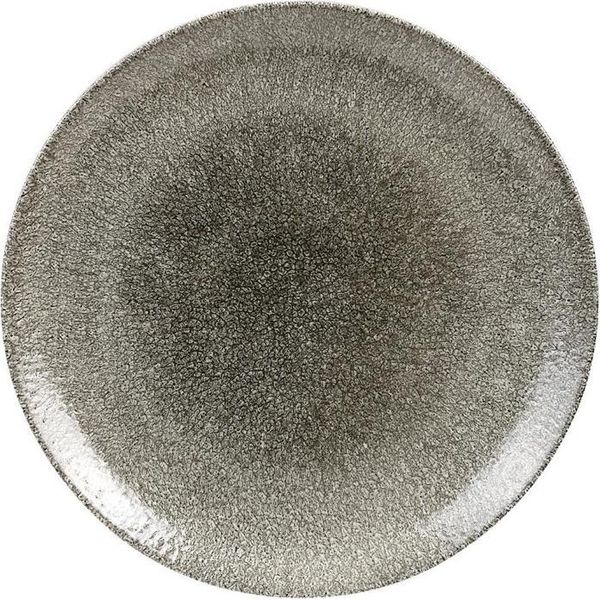Churchill Studio Prints Piastra Coupé Raku, Rotonda, Nero Quarzo, 288 Mm, (12 Pezzi)-image